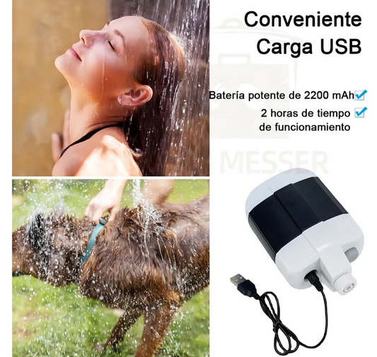 Ducha Portatil Regadera Con Bomba